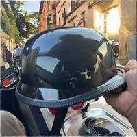 Casque de moto unisexe SeeMore de style allemand, double usage, en ABS, demi-coque, scooter, design cool
