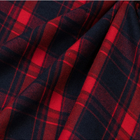 Penjualan Panas Kain Flanel Tartan Plaid Berat Ramah Lingkungan untuk Seragam Sekolah, Pakaian & Dekorasi Natal