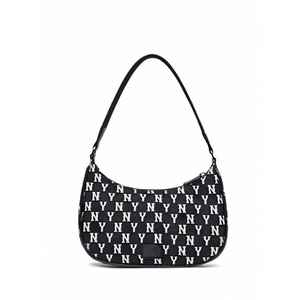 Sac Hobo pour femme en nylon, moyen, résistant à l'eau, avec décoration en lettres, sac à bandoulière pour les vacances - Product Image 1
