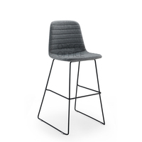 Design de luxe bureau maison cuisine invité PP coque couleurs tissu cuir tapissé coussin moderne métal tabouret haut chaise