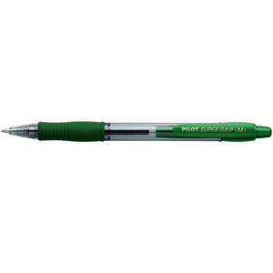 PILOT - Penna a Sfera Retrattile SUPER GRIP Verde (M) - Product Image 1