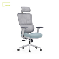 Chaise de bureau ergonomique en maille à dossier haut réglable, nouveau design moderne, personnalisation multicolore