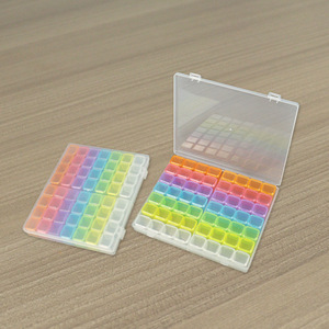 Nail Art Box 56 Compartment Colorful Storage Case For Beads Rhinestones Jewelry Organizers Desktop Organizer - Product Image 3