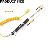 URBEST NR-81532B -50 500°C Sonda Termopar de Superficie Tipo K Portátil para Medir Temperatura de Superficie Hecho en China Continental