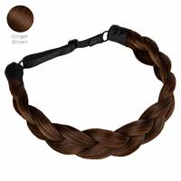 Serre-tête tressé de mariée, extension de cheveux synthétique en fibre haute température, accessoire capillaire style bohème pour femme, coiffe de mariage
