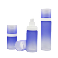 Pumpe 30ml Schwarz 100ml Silber-Kragen Bernsteinfarbene Mattierte Sprühflasche 120ml Airless-Pumpflasche Doppelwandige Airless-Flasche