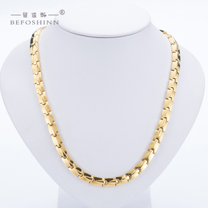 Luxe unisexe titane Germanium Bio lien chaîne collier à la mode Hip Hop <span class=keywords><strong>Rock</strong></span> santé énergie bijoux pour hommes pour les fêtes - Product Image 2