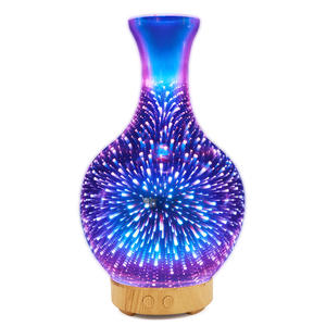 Diffuseur d'arômes en verre 3D LuminaGlow 0,5L, humidificateur ultrasonique, lumière LED, décoration d'intérieur, cadeau - Product Image 1