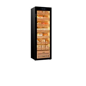 بسعر المصنع خزانة مرطب حديثة بتصميم قبو غرفة عرض سيجار من الزجاج بالسيجار - Product Image 4