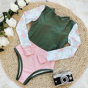 Traje de baño de una pieza de surfista con cintura alta, sin espalda y manga larga, modelo nuevo 2026 - Product Image 3