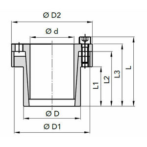 เครื่องหนีบ RCK80 Chiaravalli ด้วยตนเอง d.40x53mm - Product Image 1