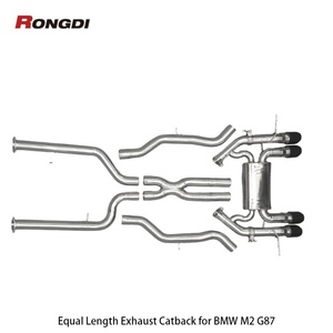 Échappement Catback à longueur égale pour BMW M2 G87 S58 3.0T 2021-2024 en acier inoxydable 304 avec silencieux Valvetronic - Product Image 3