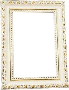 Marco <span class=keywords><strong>de</strong></span> Fotos A4 Lacado en Blanco Brillante con Borde Dorado Elegante, Tamaño Estándar Internacional para Documentos, Exhibición en Pared o Mesa - Product Image 4