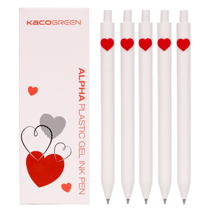 Kaco Alpha RED Character <b>Ballpoint</b> <b>Pen</b> 0.5mm black ink Plastic Promotion Gift Colorful assorted red dot award Kaco <b>Pen</b> - Product Image 1