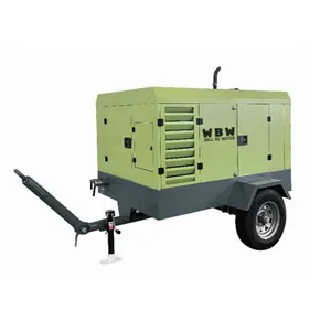 5m3/min 8bar 185 cfm compresseur d'air diesel portable