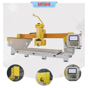 MISHI en iyi 5 eksen taş kesme işleme makineleri cnc üreticisi kesim granit için mermer makinesi köprü testere