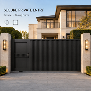 Puertas de Jardín Eléctricas de Aluminio Fundido Estilo Europeo al Mejor Precio, Puertas Altas <span class=keywords><strong>para</strong></span> Villas, Puerta de Patio <span class=keywords><strong>para</strong></span> Uso Doméstico - Product Image 1
