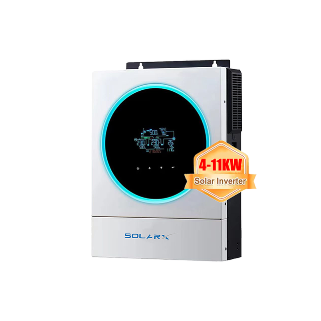 Factory Price Solar Inverters 5kw 6kw 8kw 10kw 24V 48V Pure Sine Wave on off Grid Hybrid Solar Inverter Solar Power with Mppt
