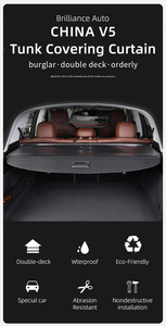 Para Brilliance V5 Soul PVC cuero maletero escudo de seguridad sombra retráctil maletero cubierta de carga - Product Image 5