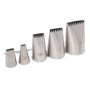 Embout de douille <span class=keywords><strong>en</strong></span> acier inoxydable de qualité professionnelle 352 pour motifs de feuilles et décoration créative de gâteaux floraux avec kits d'outils - Product Image 5