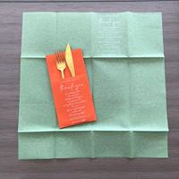 Serviettes de luxe personnalisées avec logo Couleur Airlaid Poche Serviette de table Serviette de mariage en lin