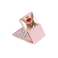 Blues Tooth Clavier pliable Clavier pliant portable sans fil Full-Size Ultra-Slim Rechargeable Connectez jusqu'à 3 appareils