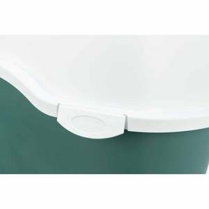 Bac à litière pour chat Davio Top Cat Litter Tray vert et blanc 56 x 39 x 39 cm, design fermé et protégé pour chats d'intérieur - Product Image 3