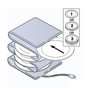 <span class=keywords><strong>Chauffe</strong></span>-plat électrique domestique à double isolation pouvant accueillir jusqu'à 10 <span class=keywords><strong>assiettes</strong></span> - Product Image 3