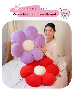 Large Flower Shaped Plush <b>Throw</b> Pillow Soft Floral Accent Cushion Decorative Home Pillow <b>for</b> Sofa Bed <b>Chair</b> Room Decor - Product Image 6