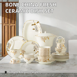 Vaisselle en Porcelaine Fine pour la Maison en Gros : Services de Table en Céramique au Design Minimaliste et Paysager - Product Image 2