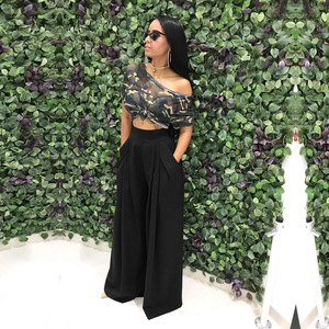 <span class=keywords><strong>Pantaloni</strong></span> <span class=keywords><strong>lunghi</strong></span> <span class=keywords><strong>Palazzo</strong></span> elasticizzati da donna Plus size <span class=keywords><strong>pantaloni</strong></span> <span class=keywords><strong>lunghi</strong></span> <span class=keywords><strong>a</strong></span> vita alta larghi elasticizzati e Slim Fit Casual con tasca - Product Image 6