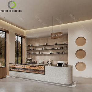 Mesa y Sillas Personalizadas para Cafetería, Muebles Comerciales Modernos de Madera y Mármol para Restaurante - Product Image 2