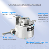 Encodeur rotatif HENGXIANG K38, résolution 2500PPR, protection IP50/IP65, montage sur plaque à ressort, incrémental, zéro retard, USB, moteur N20