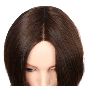 Women's Indian Remy Human Hair <b>Toupee</b> with Lace & PU Base Natural Wave Custom Made - Product Image 4
