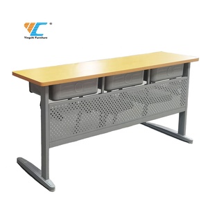 Muebles <span class=keywords><strong>de</strong></span> escuela primaria/secundaria, escritorio y silla <span class=keywords><strong>de</strong></span> estudio, juego <span class=keywords><strong>de</strong></span> mesa y silla doble para estudiantes - Product Image 3