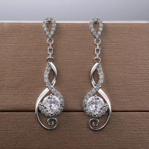 Eleganti Orecchini Pendenti a Goccia per Donne, Orecchini Scintillanti per Feste e Uso Quotidiano, Gioielli per Orecchie alla Moda - Product Image 4