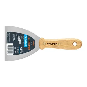 Truper 4 'flessibile stucco Set di 6 unità Con manico in legno Caja Con 6 Unidades Espátula - Product Image 1