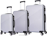 Surface résistante aux rayures poignée rétractable solide bagage durable chariot en aluminium grande valise voyage ensemble de bagages