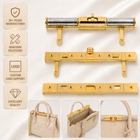 Accessoires de sac à main tendance et luxueux en zinc, fermoir à torsion durable