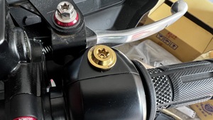 Pernos para Espejos de Motocicleta SOMOTO Taiwan SUS304 de Acero Inoxidable, Rosca M8 CW CCW, Acabado PVD Titanio Quemado - Product Image 6