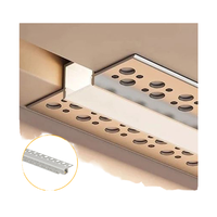 Profilé LED linéaire en aluminium de 12 mm de largeur pour plafond, avec PCB intégré, en aluminium 6063 T5, vente en gros d'usine, longueur personnalisée