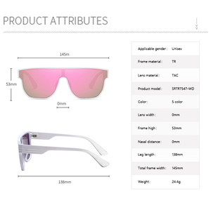 Vente en gros transfrontalière de lunettes Offre Spéciale TR90 UV400 Design personnalisé Lunettes de soleil polarisées à sens avancé pour hommes et femmes - Product Image 4
