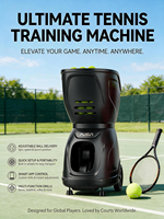 Máquina de Tenis Profesional con APP e IA, Robot de Tenis con Gran Capacidad de Pelotas y Ejercicios Personalizados para Entrenamiento en Clubes y Academias
