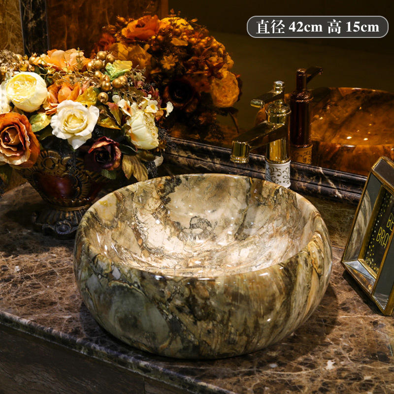 Tambour de taille multi-pierre or bassin unique