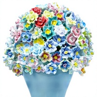 Ewige konservierte Blumen, künstliche Blumen, handgefertigte Jingdezhen-Dekorationen für Zuhause, traditioneller Stil, grenzüberschreitender Dropshipping-Vertrieb