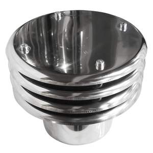 Terminal de chimenea de pared simple DN 230 Tubos de escape Tapa lamelar - Product Image 1