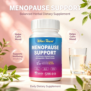 Wins Town Menopause Support Capsules Natural <b>Herbal</b> Hormone Balance improve sleep quality and Energy Support Management Capsules - Product Image 2