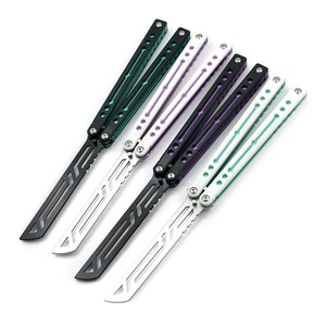 <span class=keywords><strong>Couteau</strong></span> papillon Suifeng Squid Nautilus V2 non affûté, manche G10, personnalisable, pour entraînement et pratique - Product Image 2
