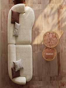 Divano ad Arco in Velluto Ciniglia a Tre Posti, Stile Old Money per Villa, Semplice Lusso per Soggiorno, Sfoderabile, per Vendita all'Ingrosso - Product Image 2
