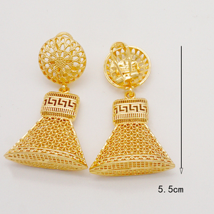 Boucles d'oreilles à clous en or 18k, de luxe, grand bijoux d'oreilles de remplissage en or, <span class=keywords><strong>E536</strong></span> - Product Image 5